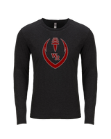 Wiregrass Ranch HS Football Full Football - Tri-Blend Long Sleeve