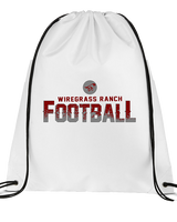 Wiregrass Ranch HS Football Splatter - Drawstring Bag