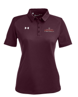 Wiregrass Ranch HS Football Splatter - Under Armour Ladies Tech Polo