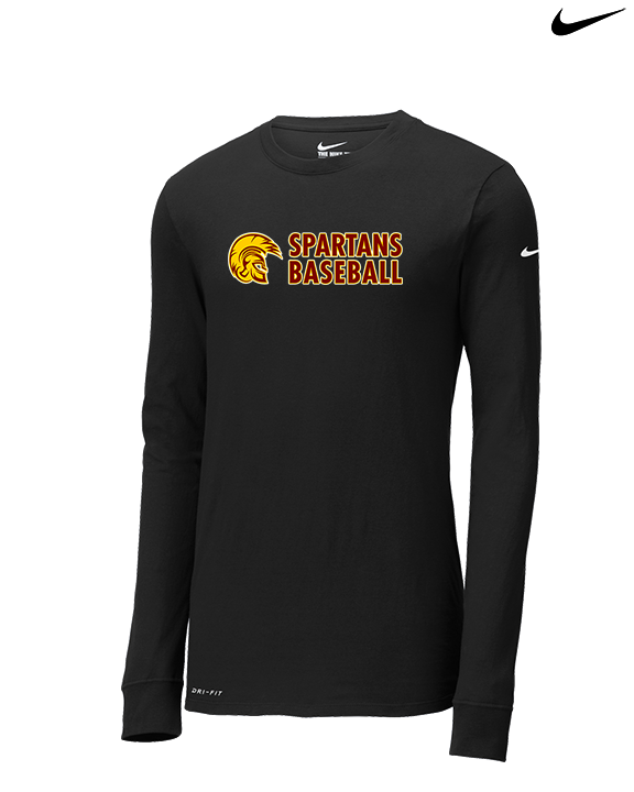 Wyoming Valley West HS Baseball Basic - Mens Nike Longsleeve