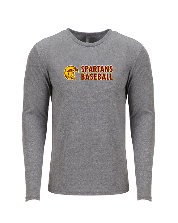 Wyoming Valley West HS Baseball Basic - Tri-Blend Long Sleeve