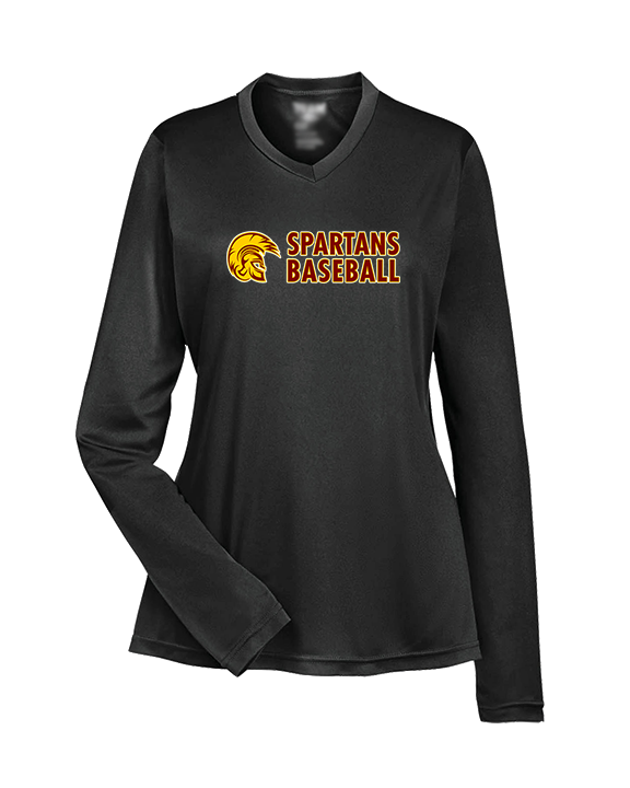 Wyoming Valley West HS Baseball Basic - Womens Performance Longsleeve