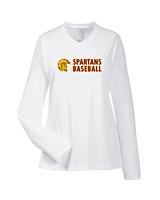 Wyoming Valley West HS Baseball Basic - Womens Performance Longsleeve