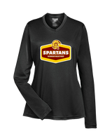 Wyoming Valley West HS Baseball Board - Womens Performance Longsleeve