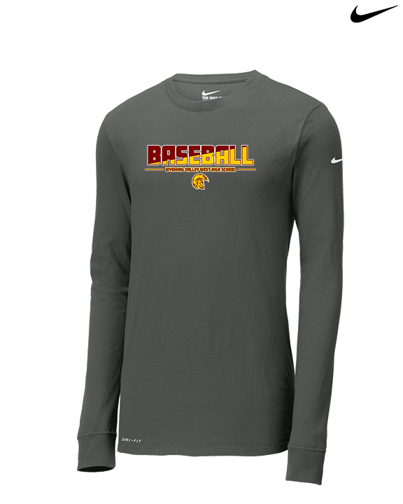 Wyoming Valley West HS Baseball Cut - Mens Nike Longsleeve