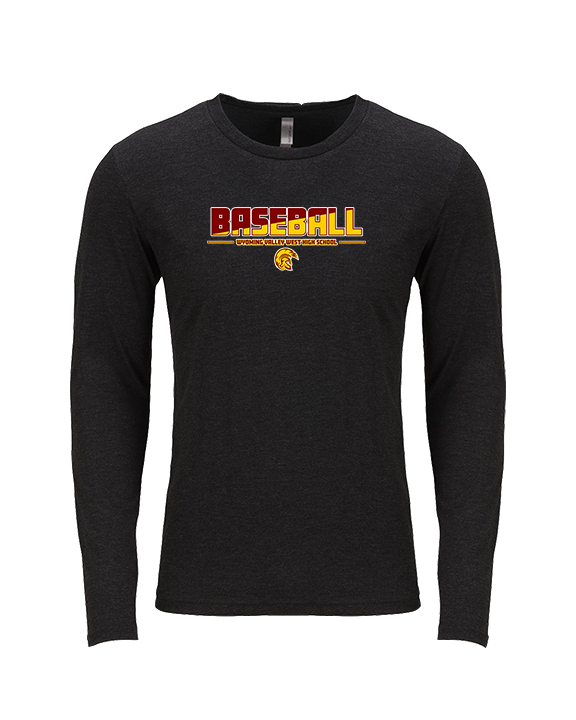Wyoming Valley West HS Baseball Cut - Tri-Blend Long Sleeve