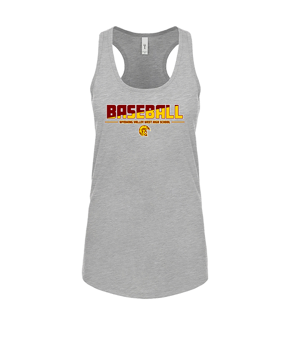 Wyoming Valley West HS Baseball Cut - Womens Tank Top
