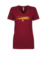 Wyoming Valley West HS Baseball Cut - Womens Vneck