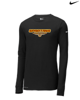 Wyoming Valley West HS Baseball Design - Mens Nike Longsleeve
