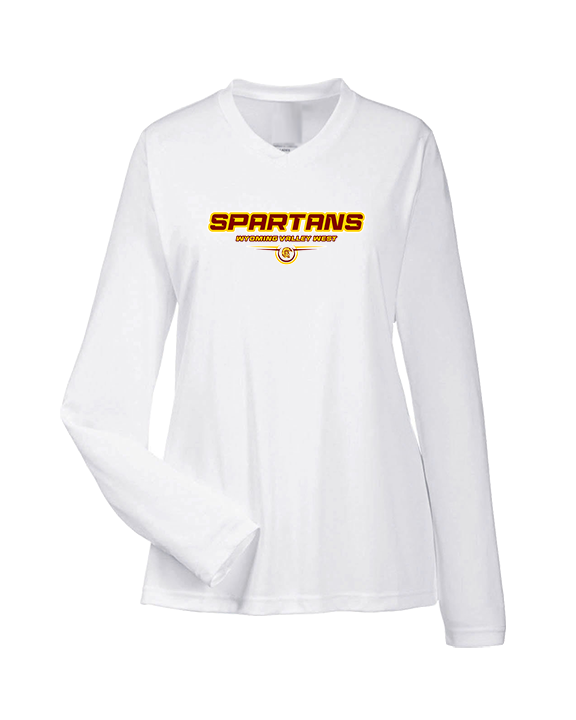 Wyoming Valley West HS Baseball Design - Womens Performance Longsleeve