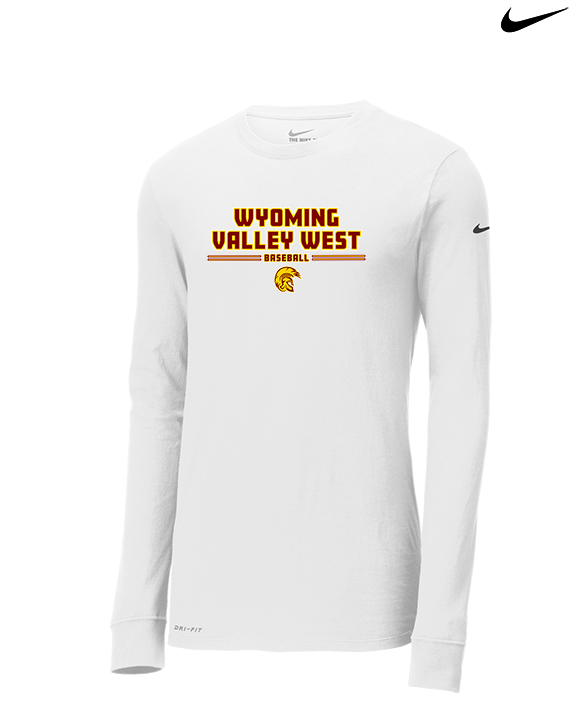 Wyoming Valley West HS Baseball Keen - Mens Nike Longsleeve