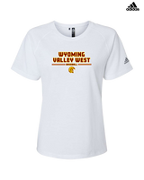 Wyoming Valley West HS Baseball Keen - Womens Adidas Performance Shirt