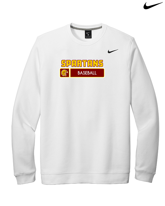Wyoming Valley West HS Baseball Pennant - Mens Nike Crewneck