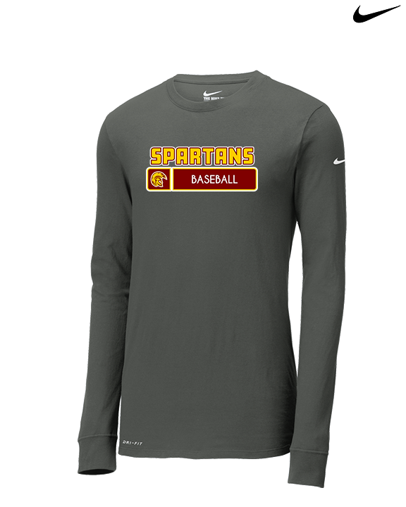 Wyoming Valley West HS Baseball Pennant - Mens Nike Longsleeve