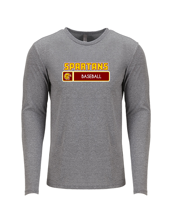 Wyoming Valley West HS Baseball Pennant - Tri-Blend Long Sleeve