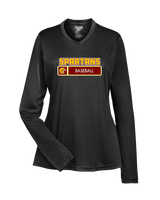 Wyoming Valley West HS Baseball Pennant - Womens Performance Longsleeve