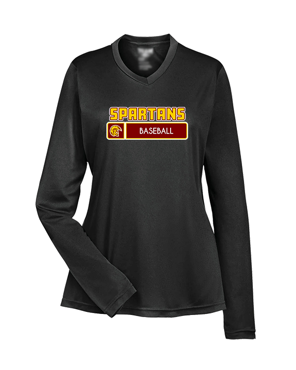 Wyoming Valley West HS Baseball Pennant - Womens Performance Longsleeve