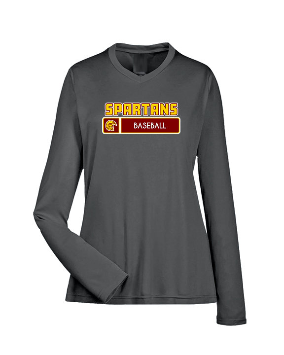 Wyoming Valley West HS Baseball Pennant - Womens Performance Longsleeve