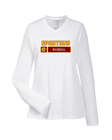Wyoming Valley West HS Baseball Pennant - Womens Performance Longsleeve