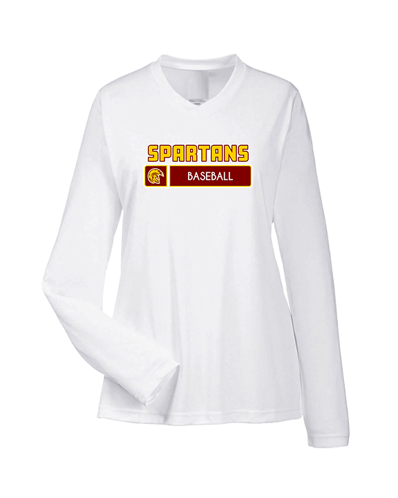 Wyoming Valley West HS Baseball Pennant - Womens Performance Longsleeve