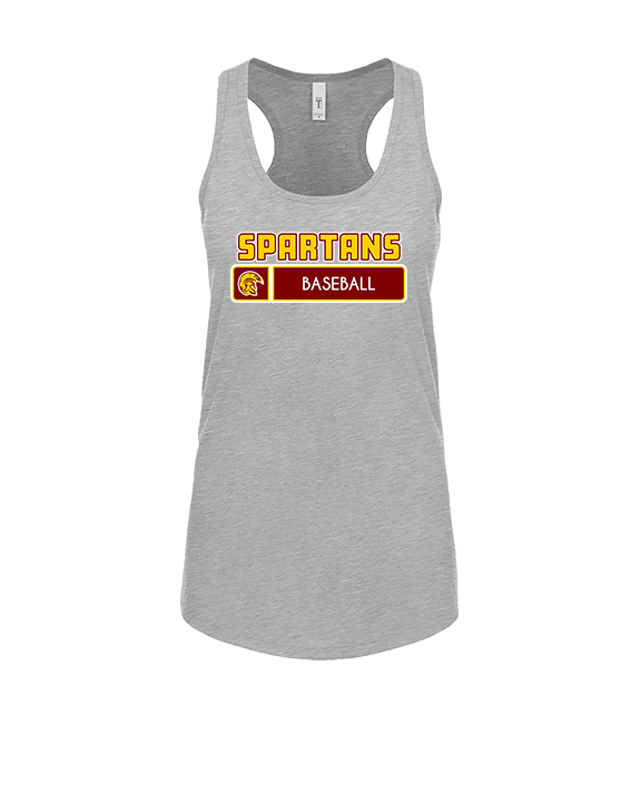 Wyoming Valley West HS Baseball Pennant - Womens Tank Top