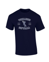 Zeigler-Royalton HS Softball Curve - Cotton T-Shirt