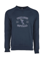 Zeigler-Royalton HS Softball Curve - Crewneck Sweatshirt