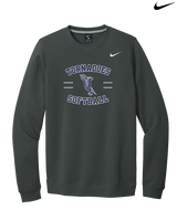 Zeigler-Royalton HS Softball Curve - Mens Nike Crewneck