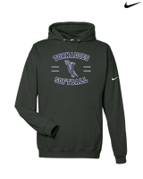 Zeigler-Royalton HS Softball Curve - Nike Club Fleece Hoodie
