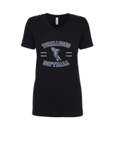 Zeigler-Royalton HS Softball Curve - Womens Vneck