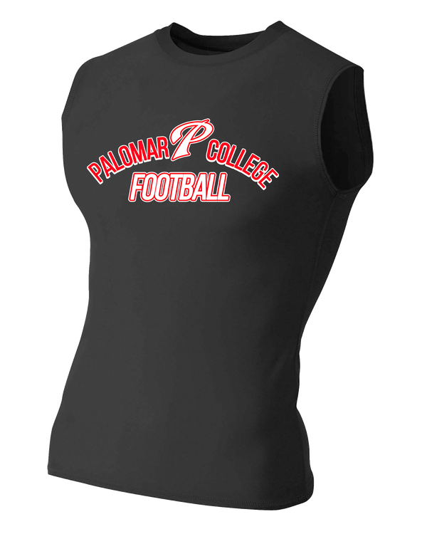 Palomar College Football 3 - Sleeveless Compression Shirt Black