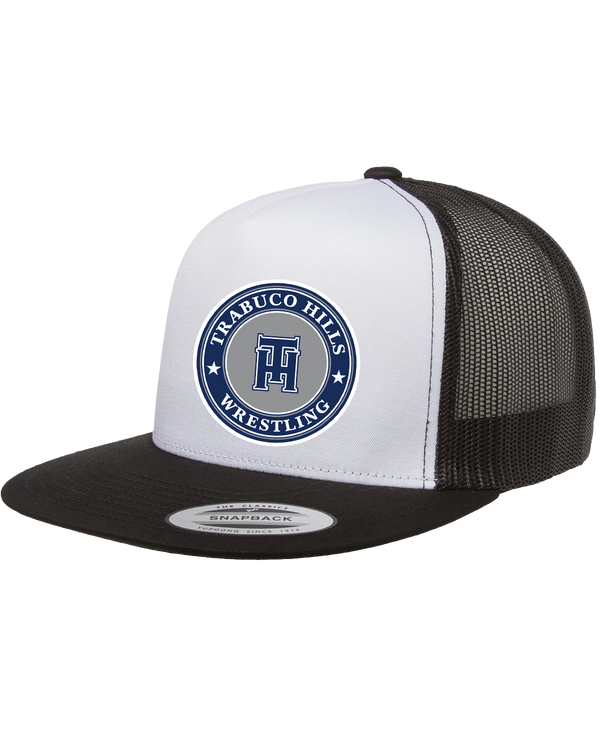 Trabuco Hills HS TH Wrestling Circle - Adult Classic Trucker with White Front Panel Cap