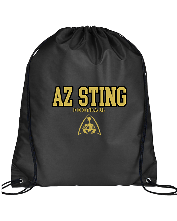 AZ Sting Football Block - Drawstring Bag