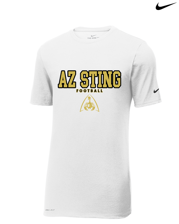 AZ Sting Football Block - Mens Nike Cotton Poly Tee
