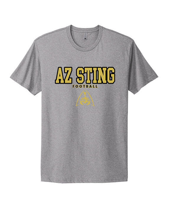 AZ Sting Football Block - Mens Select Cotton T-Shirt