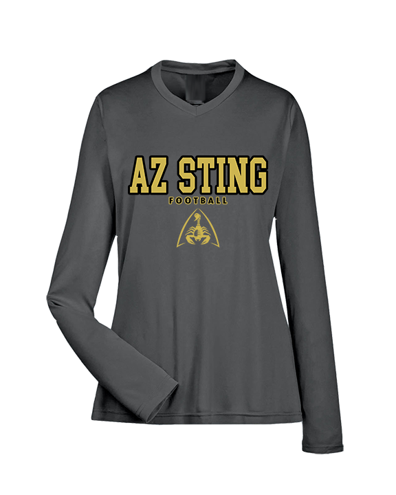 AZ Sting Football Block - Womens Performance Longsleeve