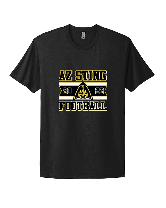 AZ Sting Football Stamp - Mens Select Cotton T-Shirt