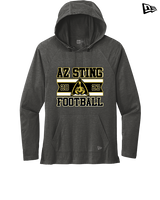 AZ Sting Football Stamp - New Era Tri-Blend Hoodie