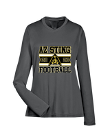 AZ Sting Football Stamp - Womens Performance Longsleeve