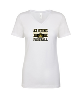 AZ Sting Football Stamp - Womens Vneck