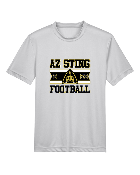 AZ Sting Football Stamp - Youth Performance Shirt