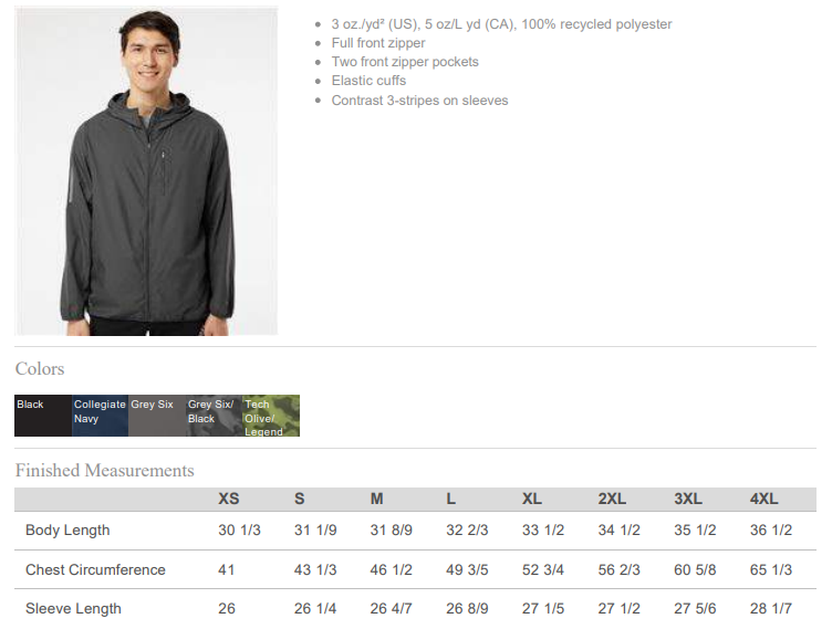 Show Low Cross Country Pennant - Mens Adidas Full Zip Jacket