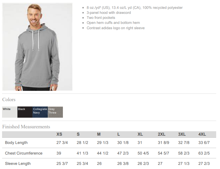 Canyon HS Track & Field Design - Mens Adidas Hoodie
