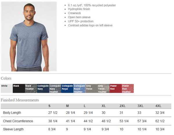 Rio Mesa HS Baseball Design 02b - Adidas Men's Performance Shirt