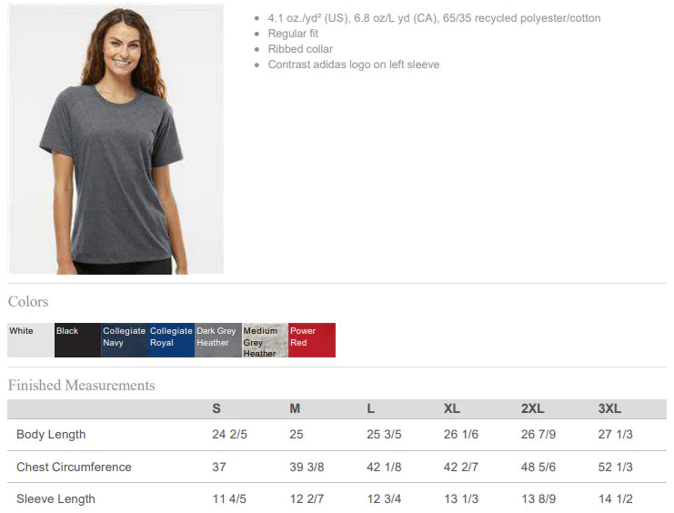 Ionia HS Boys Soccer Logo - Adidas Women's Blended T-Shirt