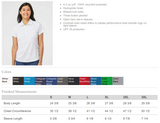 Columbia HS Football Stacked - Adidas Womens Polo