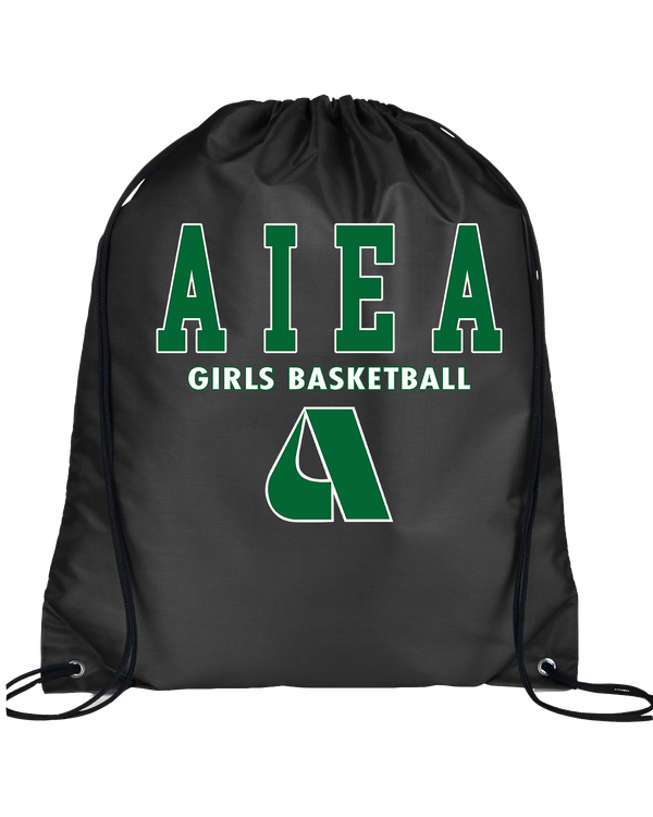 Aiea HS Girls Basketball Block - Drawstring Bag