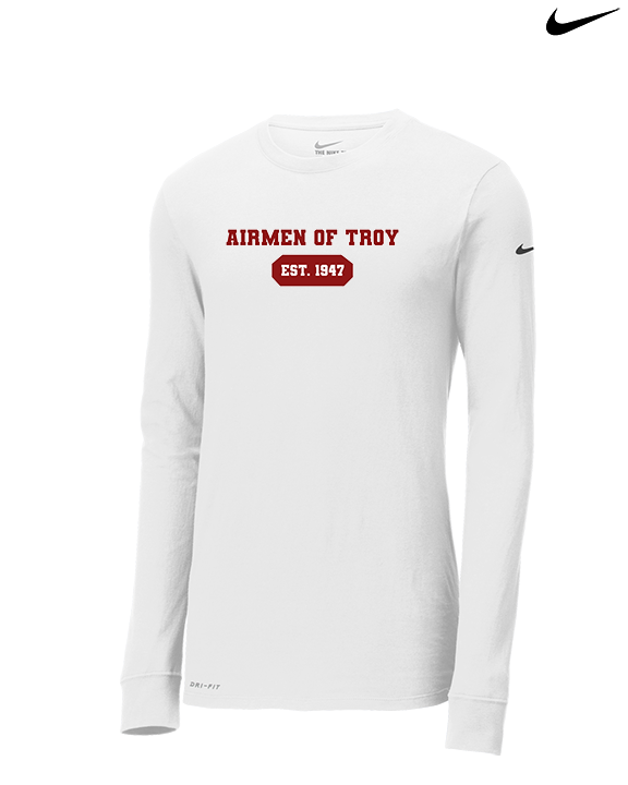 Airmen Of Troy Additional Custom Logo 02 - Mens Nike Longsleeve