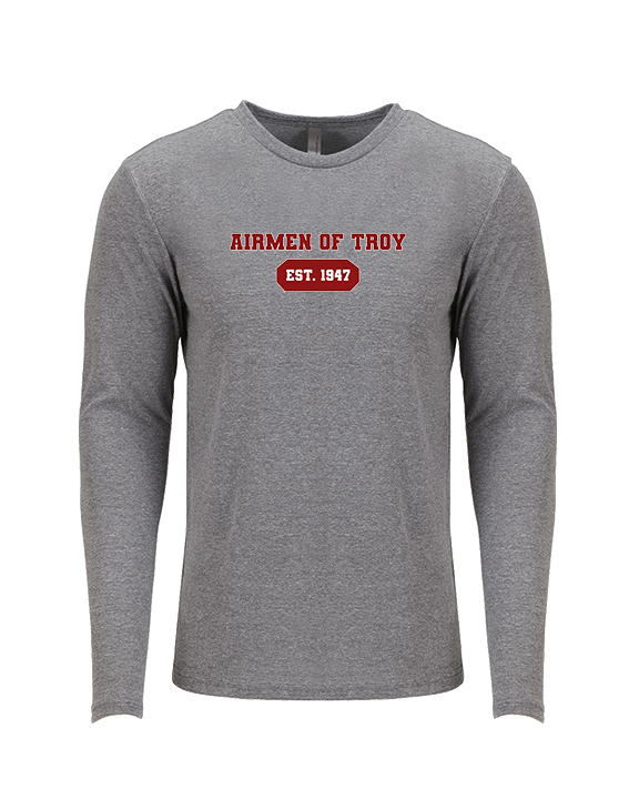 Airmen Of Troy Additional Custom Logo 02 - Tri-Blend Long Sleeve