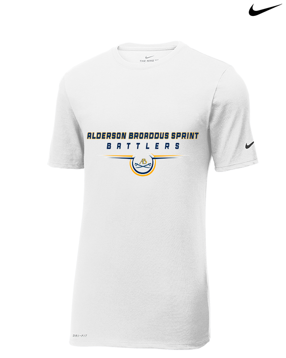 Alderson Broaddus Sprint Football Design - Mens Nike Cotton Poly Tee